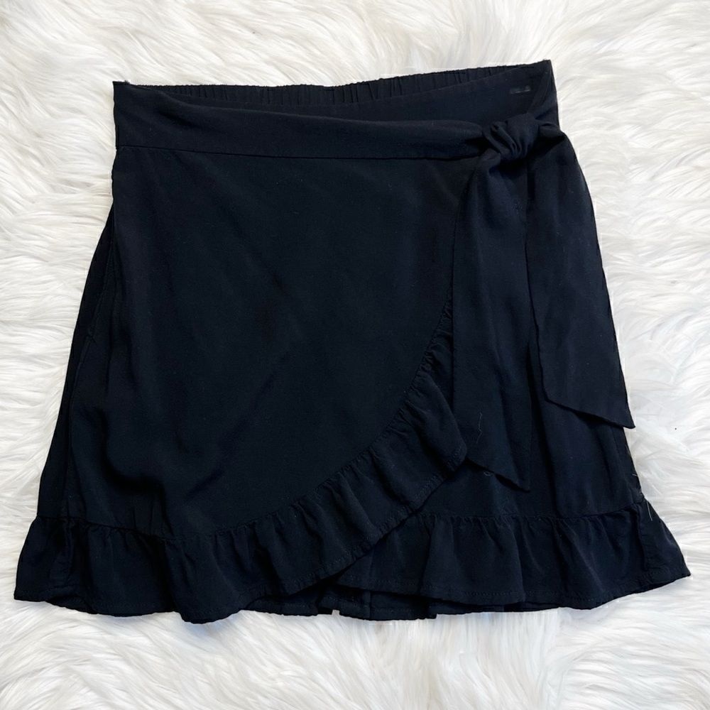 Wild fable Ruffle Wrap Skort Black Size XS